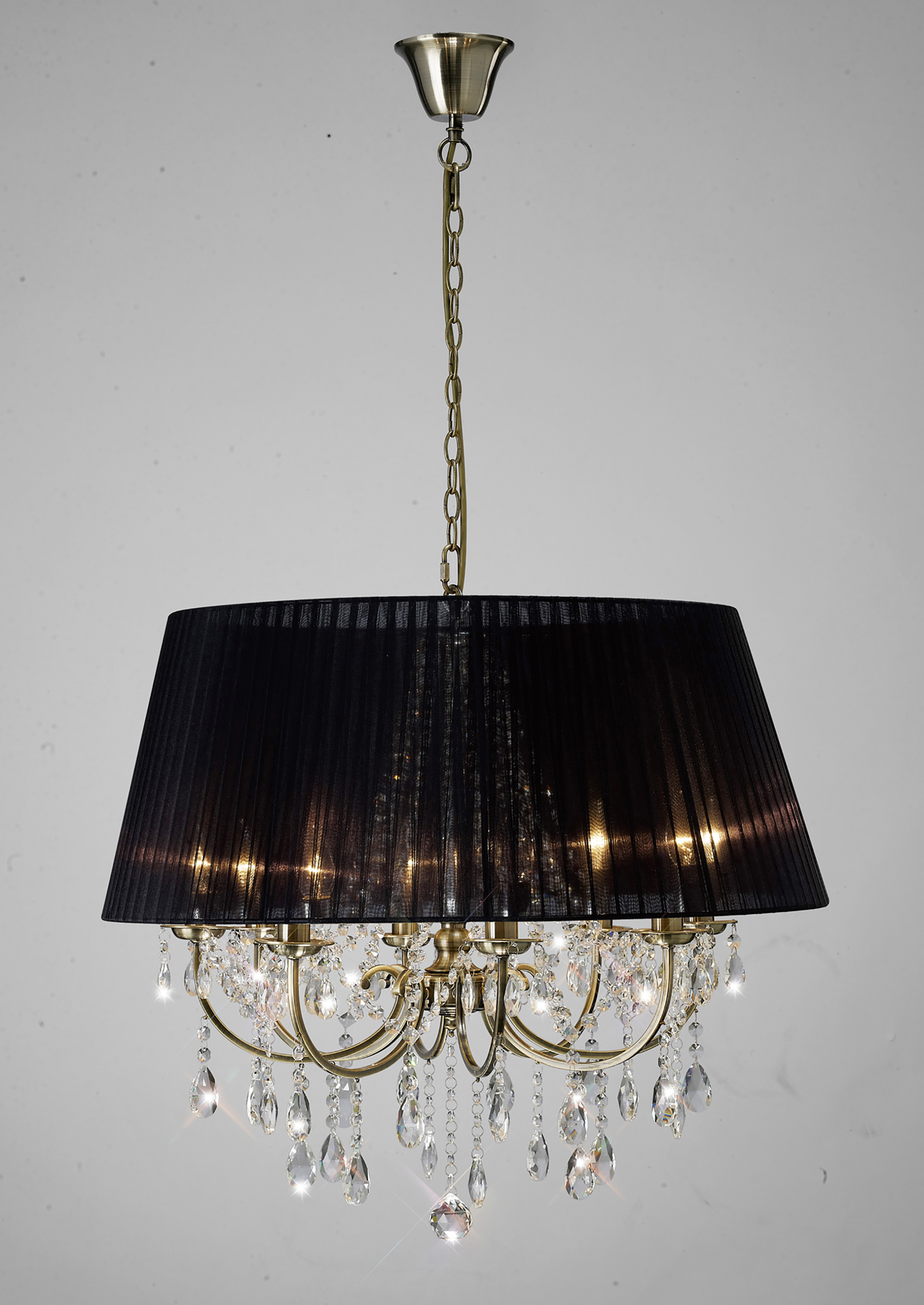 Olivia Antique Brass-Black Crystal Ceiling Lights Diyas Contemporary Crystal Ceiling Lights Olivia Antique Brass-Black Crystal Ceiling Lights Diyas Contemporary Crystal Ceiling Lights